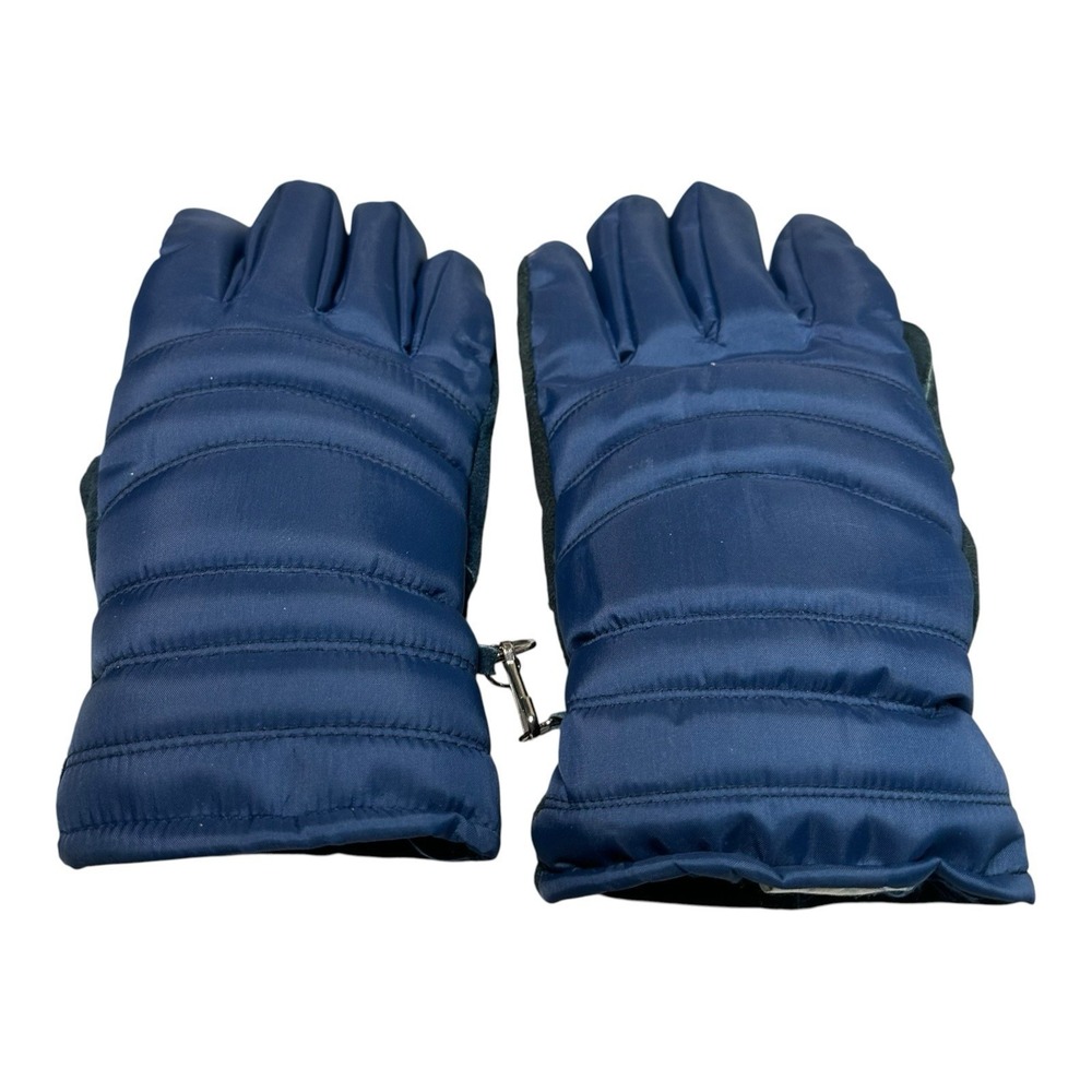 Wells Lamont Winter Work Gloves Blue Suede Leather Insulated Size Large